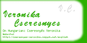 veronika cseresnyes business card