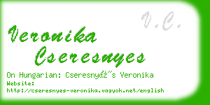 veronika cseresnyes business card